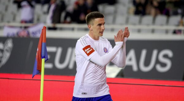 26.02.2025., Split - Stadion Poljud - SuperSport Hrvatski nogometni kup, cetvrtfinale, HNK Hajduk - HNK Rijeka Photo: Sime Zelic/PIXSELL