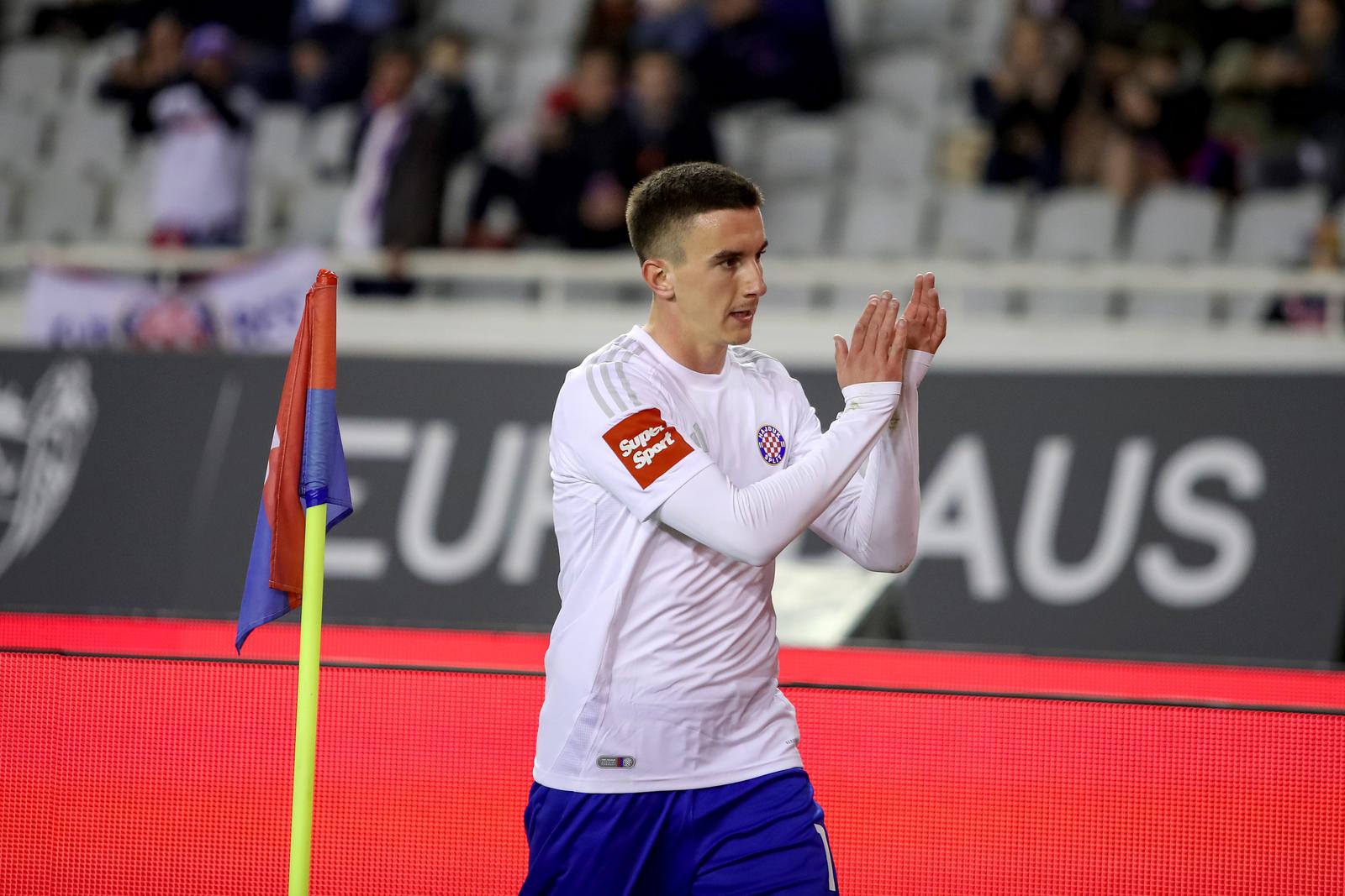 26.02.2025., Split - Stadion Poljud - SuperSport Hrvatski nogometni kup, cetvrtfinale, HNK Hajduk - HNK Rijeka Photo: Sime Zelic/PIXSELL