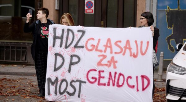 Propalestinski prosvjed pred Saborom