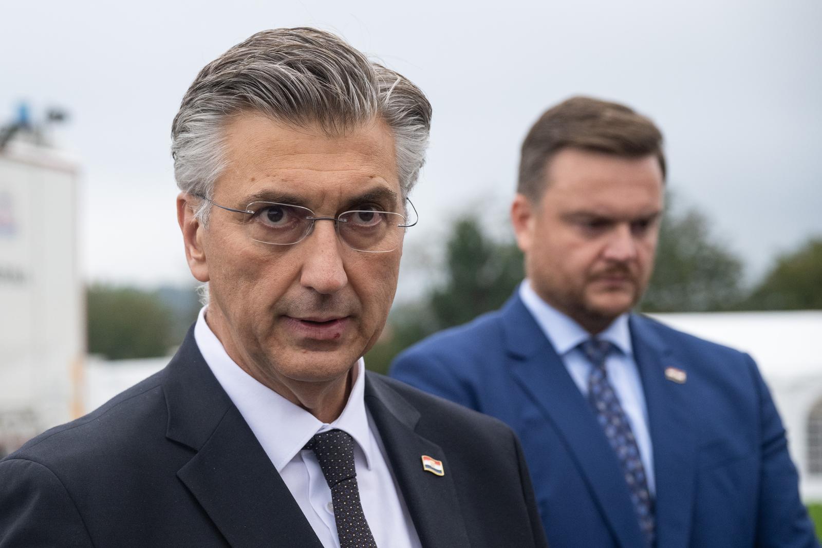 26.09.2025., Bregana - Predsjednik Vlade Andrej Plenkovic sudjelovao je na svecanosti obiljezavanja Dana carinske sluzbe u Centru za naprednu obuku Carinske uprave. Andrej Plenkovic.
 Photo: Davor Puklavec/PIXSELL