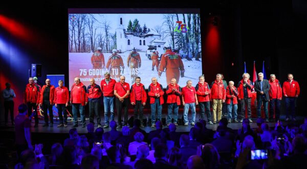 27.09.2025., KD Vatroslava Lisinskog, Zagreb - Svecana akademija povodom obiljezavanja 75 godina HGSS-a.  Photo: Goran Stanzl/PIXSELL