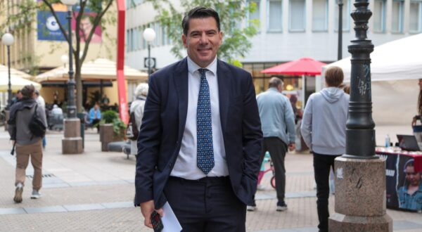 27.09.2025., Zagreb - Saborski zastupnik Nikola Grmoja prosetao se Gajevom ulicom. Photo: Marko Seper/PIXSELL