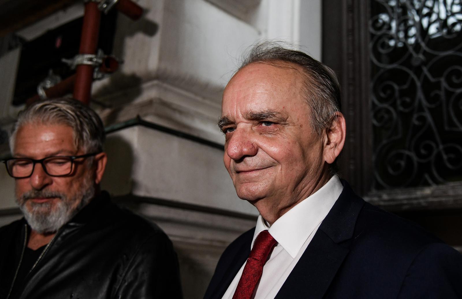27.10.2023. Zagreb - U ponovljenom sudjenju Branimir Glavas i suoptuzenici proglaseni su krivima za ratni zlocin nad osjeckim Srbima 1991. u slucajevima garaza i selotejp.

 Photo: Josip Regovic/PIXSELL