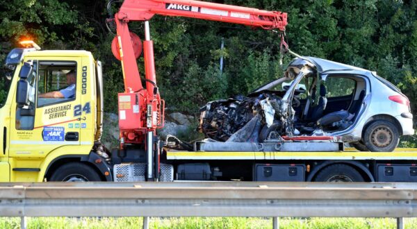 29.9.2025.., Rijeka - Jedna osoba smrtno je stradala u teskoj prometnoj nesreci na autoceti A7 u blizini vrata Jadrana. Photo: Nel Pavletic/PIXSELL