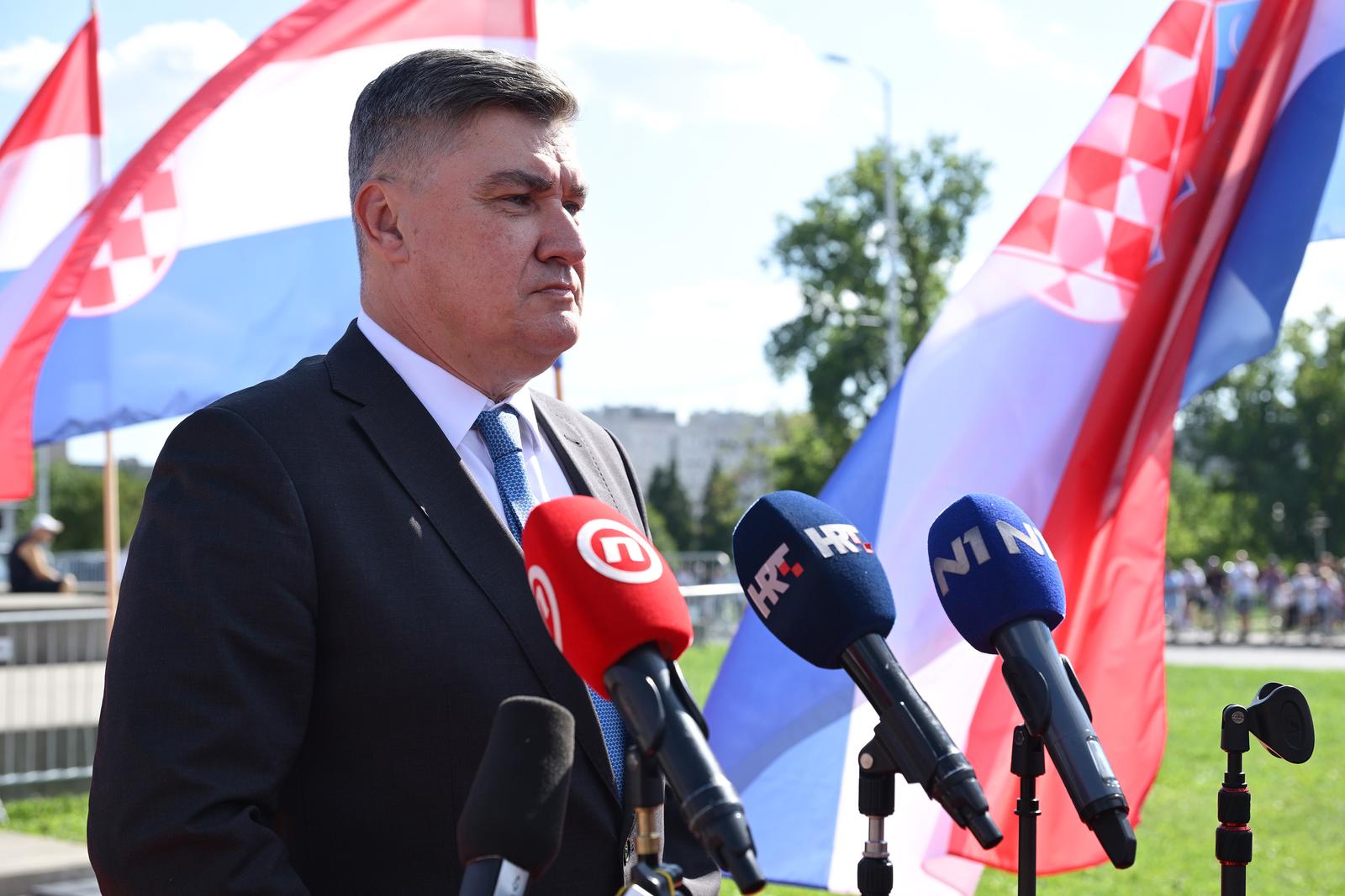 31.07.2025., Zagreb - U povodu obiljezavanja 30. obljetnice vojno-redarstvene operacije Oluja odrzan je svecani vojni mimoh Photo: Neva Zganec/PIXSELL
