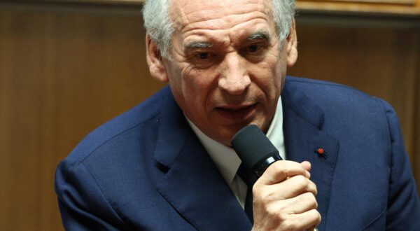 French Prime Minister Francois Bayrou pictured at the end of his general policy statement at the National Assembly in Paris, France on September 8, 2025. Photo by Raphael Lafargue/ABACAPRESS.COM Photo: Lafargue Raphael/ABACA/ABACA