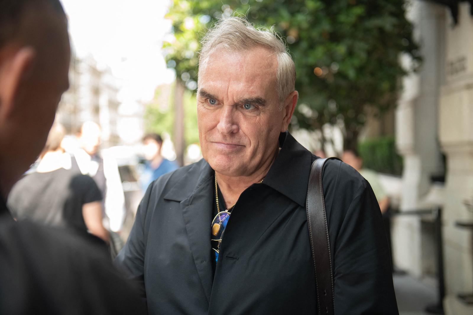 Morrissey leaving his Paris hotel on the eve of his Paris concert, June 16, 2025, in Paris. Photo by Florian Poitout/ABACAPRESS.COM Photo: Poitout Florian/ABACA/ABACA