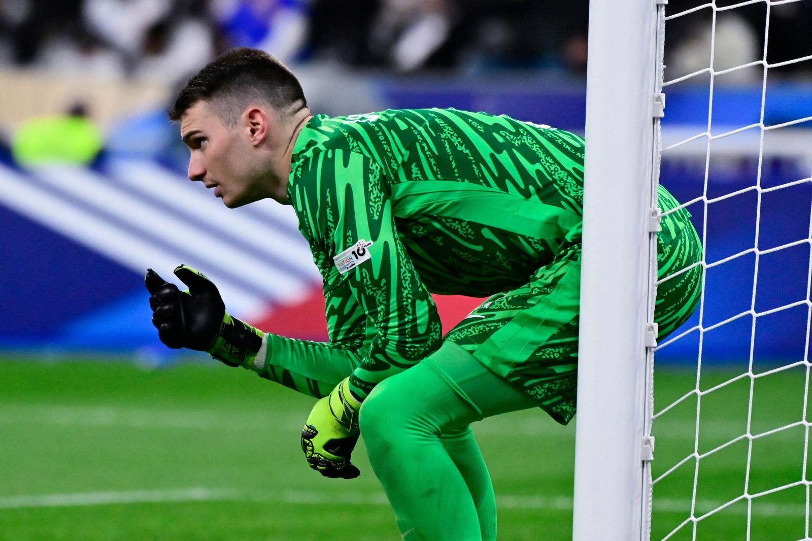 Dominik Livakovic ( 1 - Croatia ) during the UEFA Nations League match between France and Croatia at Stade de France on March 23, 2025 in Paris, France. ( Photo by Dante Badano / PsnewZ ) - Photo: Dante Badano/PsnewZ/Bestimage/BESTIMAGE