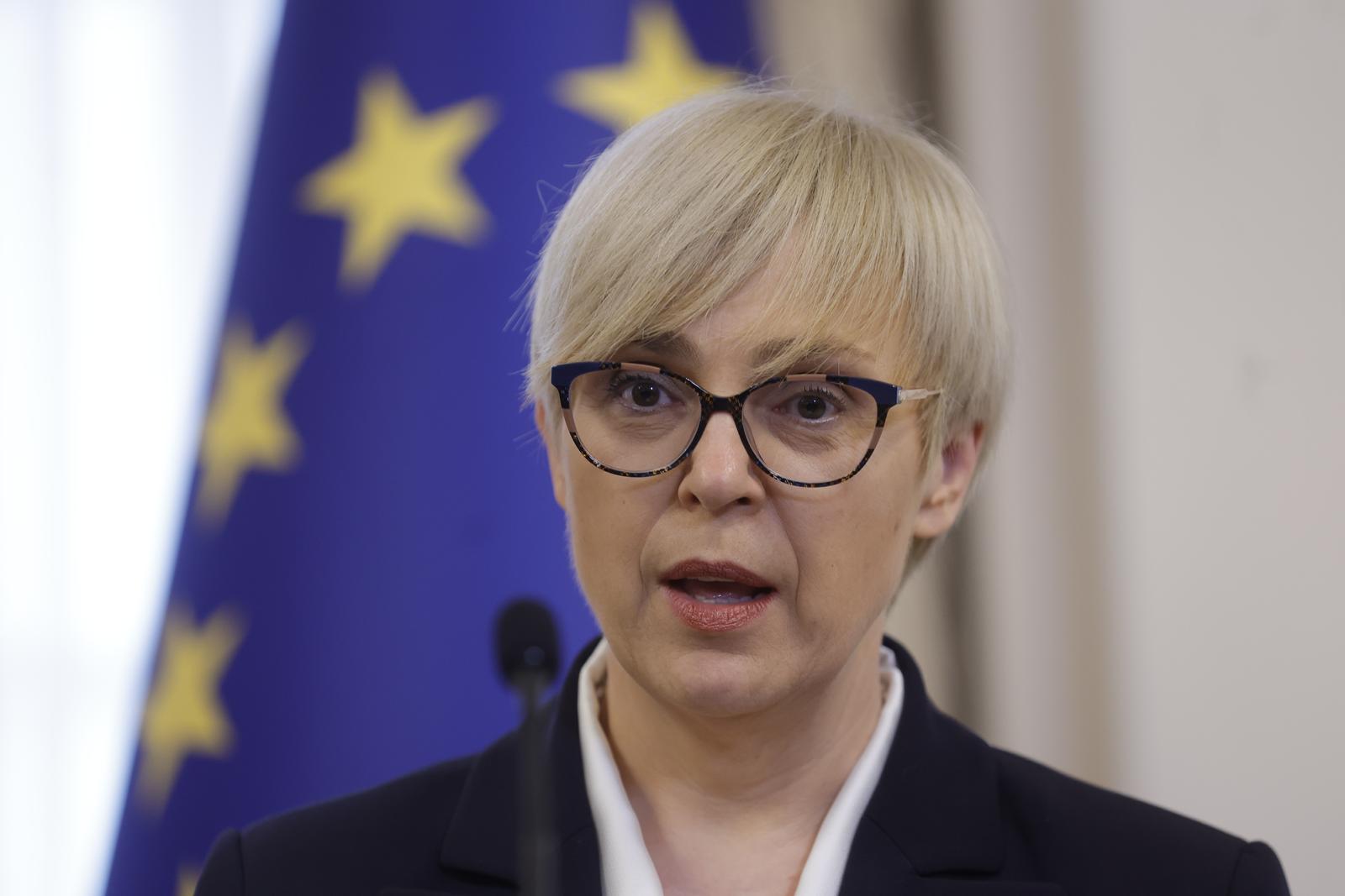 26.02.2025., Ljubljana, Slovenija - Predsjednica Natasa Pirc Musar ugostila je predsjednika Zorana Milanovica u njegovom prvom sluzbenom posjetu nakon izbora za drugi mandat. Konferencija za medije nakon razgovora. Photo: Borut Zivulovic/PIXSELL/F.A. BOBO