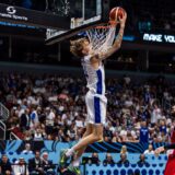 10.09.2025, Riga Arena, Riga, LAT, Eurobasket 205, Basketball Europameisterschaft, Viertelfinale, Finnland-Georgien Miikka Muurinen (Finnland, No 24) _Foto Alexander Trienitz / nordphoto GmbH