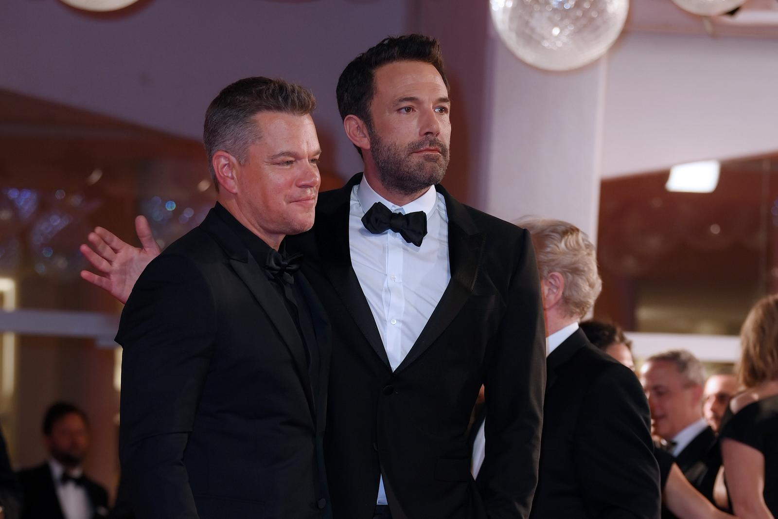 ITA, 78. Filmfestspiele von Venedig 10.09.2021, ITA, Venedig, ITA, 78. Filmfestspiele von Venedig, Red Carpet, The Last Duell, im Bild Matt Damon, Ben Affleck // Matt Damon, Ben Affleck during Red Carpet of the film The Last Duell of the 78th Venice Film Festival at the ITA in Venedig, Italy on 2021/09/10. EXPA Pictures © 2021, PhotoCredit: EXPA/ laPresse/ Gian Mattia D'Albertor"nr"n*****ATTENTION - for AUT, SUI, CRO, SLO only***** EXPA/ laPresse/ Gian Mattia D'Alberto