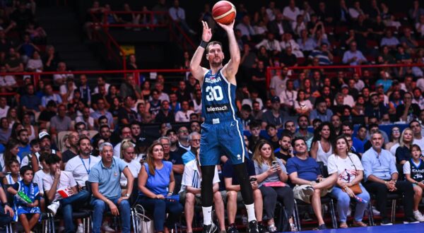 30 Zoran Dragic of Slovenia is playing during the FIBA Olympic Qualifying Tournament 2024 Semi Final match between Greece and Slovenia at Peace & Friendship Stadium on July 6, 2024, in Piraeus, Greece. Photo: Stefanos Kyriazis/IPA Sport / ip/IPA