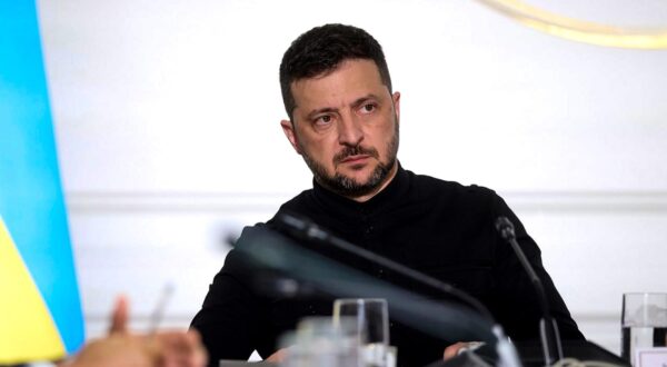 Ukraine's President Volodymyr Zelensky attends the Coalition of the Willing Summit at Elysee presidential Palace in Paris, on Thursday on September 4, 2025. The summit brought together European leaders and Ukraine's President Volodymyr Zelensky in a renewed push to pressure Russian President Vladimir Putin, who has vowed to continue the war in Ukraine if no peace deal is reached. Photo by President Ukraine Office/UPI Photo via Newscom Photo: President Ukraine Office/NEWSCOM