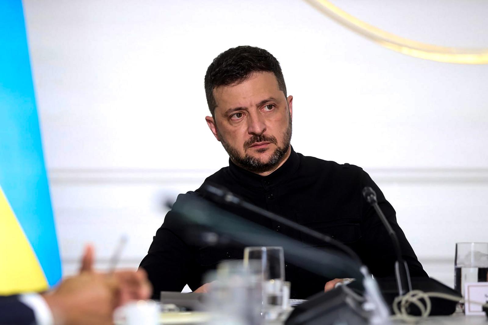 Ukraine's President Volodymyr Zelensky attends the Coalition of the Willing Summit at Elysee presidential Palace in Paris, on Thursday on September 4, 2025. The summit brought together European leaders and Ukraine's President Volodymyr Zelensky in a renewed push to pressure Russian President Vladimir Putin, who has vowed to continue the war in Ukraine if no peace deal is reached. Photo by President Ukraine Office/UPI Photo via Newscom Photo: President Ukraine Office/NEWSCOM