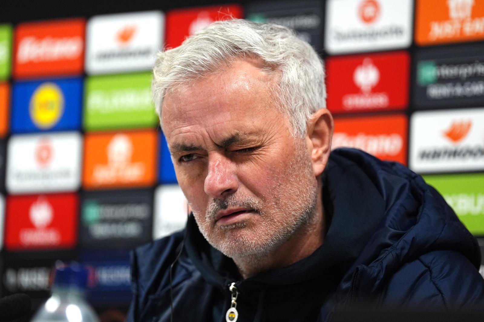 File photo dated 12-03-2025 of Fenerbahce manager Jose Mourinho during a press conference. XXXXX. Issue date: Wednesday September 17, 2025. Photo: Andrew Milligan/PRESS ASSOCIATION