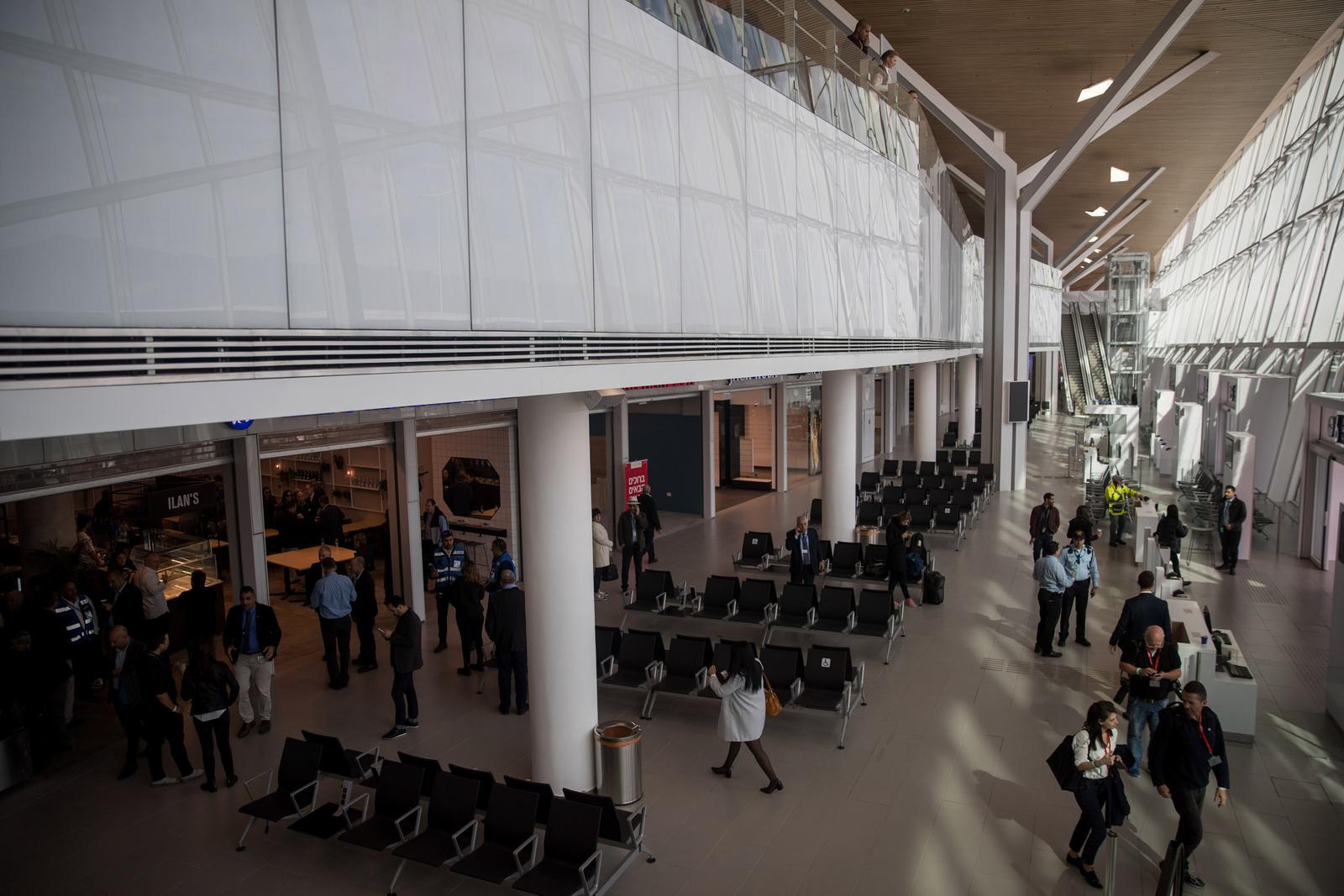 ISRAEL-EILAT-NEW AIRPORT-OPENING (190121) -- EILAT (ISRAEL), Jan. 21, 2019 (Xinhua) -- Photo taken on Jan. 21, 2019 shows the interior of the new Ramon Airport near the Red Sea coastal city of Eilat, Israel. Israeli Prime Minister Benjamin Netanyahu said that Israel is much more accessible for international flights, at a launching ceremony of the country's second international airport on Monday. Until now Israel had only one international airport, Ben Gurion, located at the center of Israel, near the city of Tel Aviv. The new airport will be much more convenient for the visitors and residents of southern Israel. (Xinhua/JINI)  "n"n JINI  Photo: XINHUA/PIXSELL
