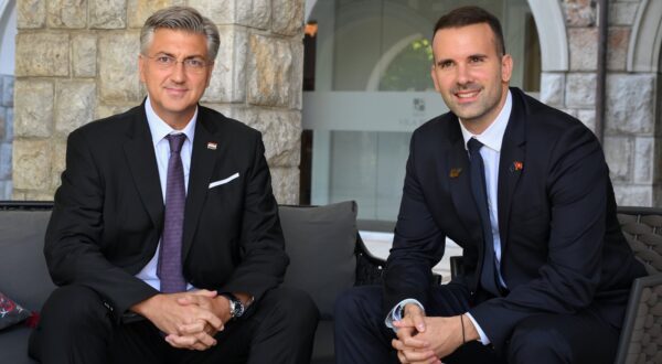 Andrej Plenković i Milojko Spajić