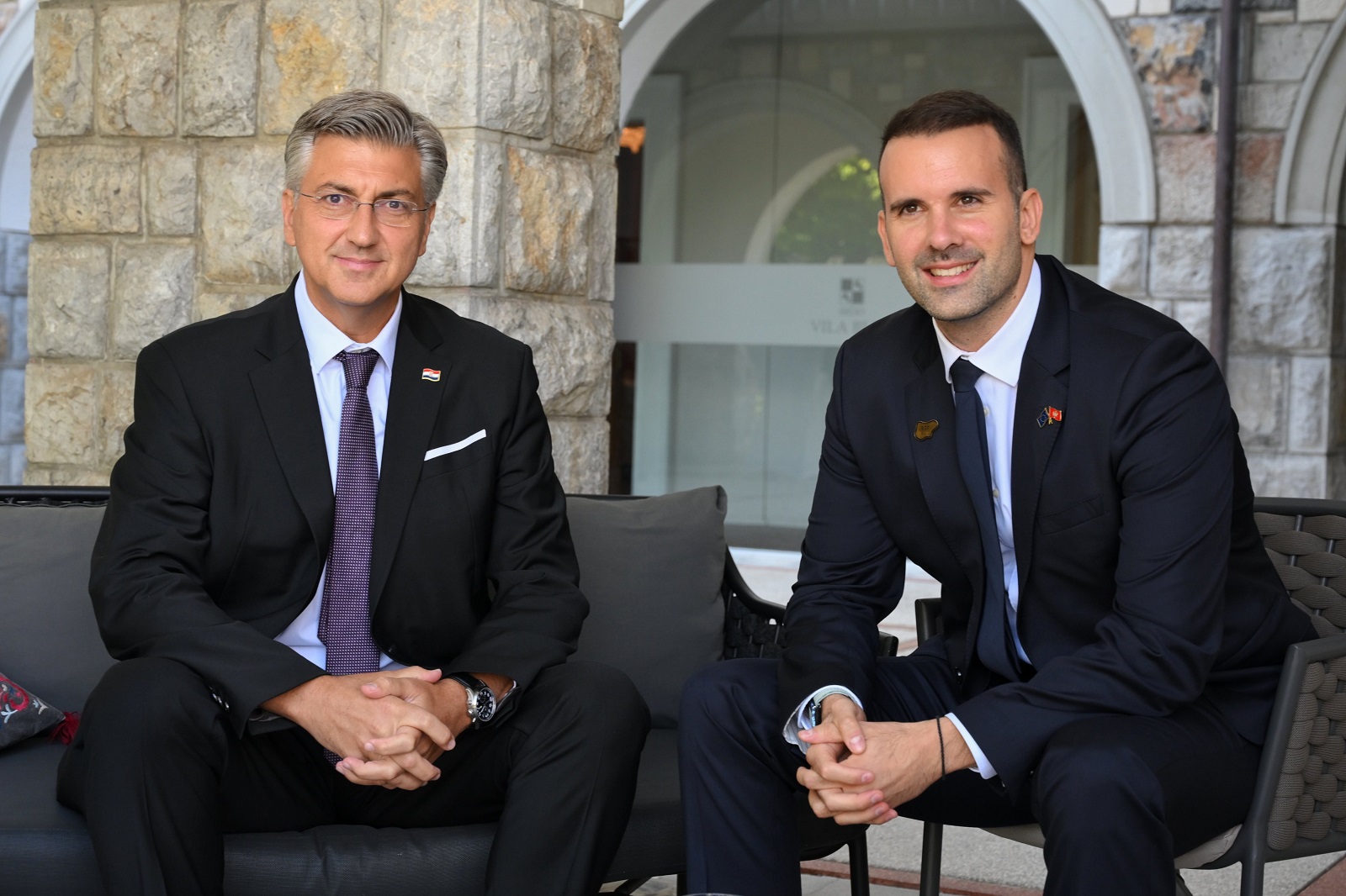 Andrej Plenković i Milojko Spajić