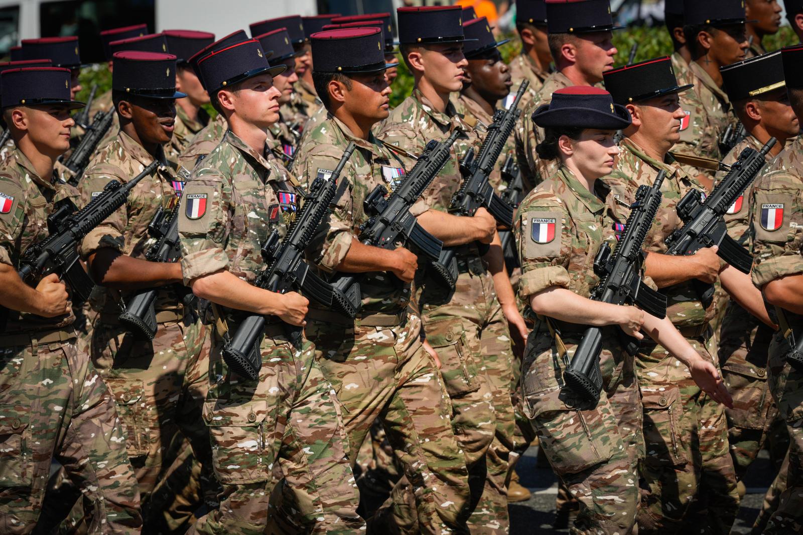 Polish armoured vehicles and soldiers march thourgh the city during the annual military parade in Warsaw, Poland on 15 August, 2025. Taking part in this years parade were also delegations from Romania, France and the UK. (Photo by Jaap Arriens / Sipa USA) Photo: Jaap Arriens/SIPA USA