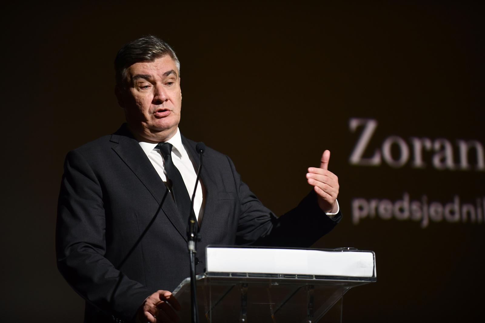 12.9.2025. - Ogulin, Hrvatska - Predsjednik RH, Zoran Milanovic, sudjeluje na svecanoj sjednici Gradskog vijeca Grada Ogulina, povodomobiljezavanja Dana Grada Ogulina i blagana Uzvisenja Svetog Kriza. Zoran Milanovic, predsjednik RH. Photo: Josip Mikacic/PIXSELL