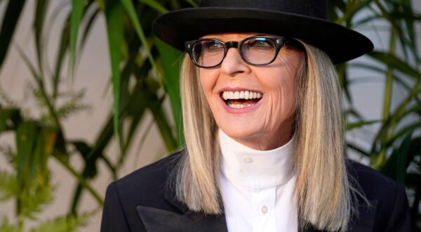 Diane Keaton appears at the Ralph Lauren Spring 2023 Fashion Experience in Pasadena, Calif., on Oct. 13, 2022. (AP Photo/Chris Pizzello, File) APTOPIX Obit Diane Keaton