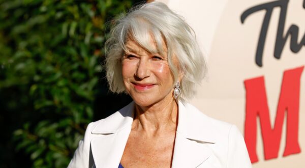 Helen Mirren poses for photographers upon arrival at the screening of the film 'The Thursday Murder Club' on Thursday, Aug. 21, 2025, in London. (Photo by Millie Turner/Invision/AP) Britain The Thursday Murder Club Screening