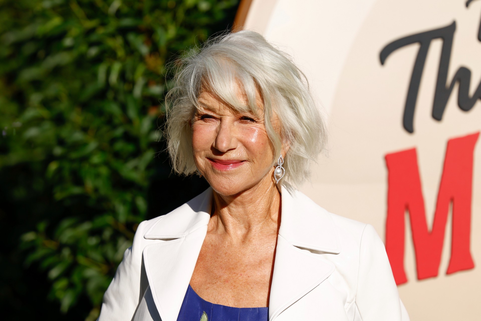 Helen Mirren poses for photographers upon arrival at the screening of the film 'The Thursday Murder Club' on Thursday, Aug. 21, 2025, in London. (Photo by Millie Turner/Invision/AP) Britain The Thursday Murder Club Screening