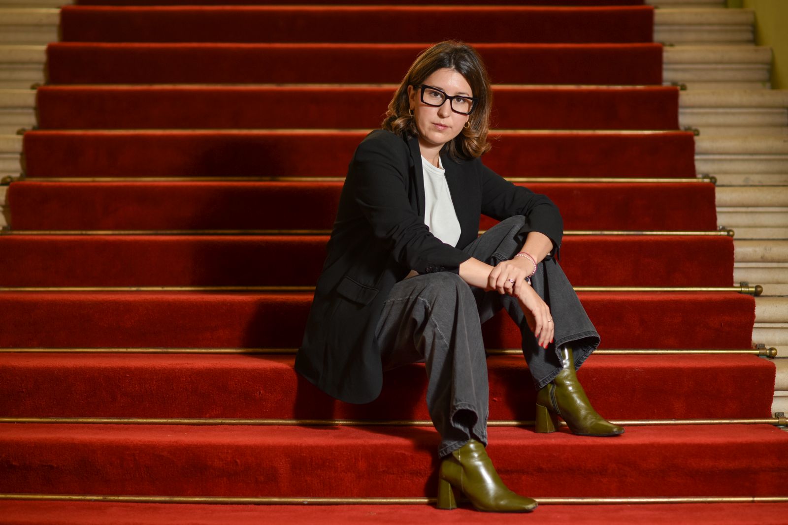 26.09.2025., Zagreb - Mirna Rustemovic, dramaturginja HNK u Zagrebu.

Photo Sasa ZinajaNFoto