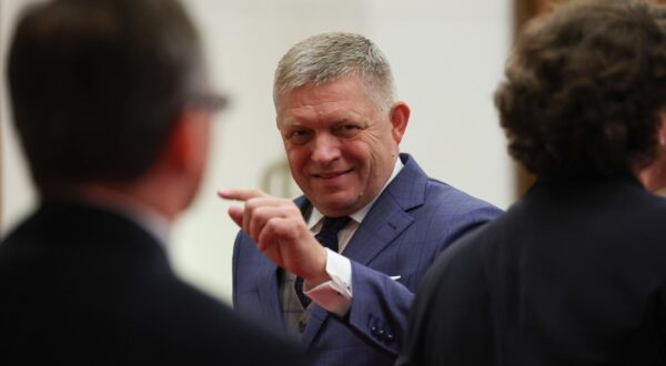 CHINA, BEIJING - SEPTEMBER 2, 2025: Slovakia's Prime Minister Robert Fico is seen during a meeting with Russia's President Putin (not pictured) at the Diaoyutai State Guesthouse. Alexander Kazakov/Russian Presidential Press and Information Office/TASS/Sipa USA Photo: Tass/SIPA USA