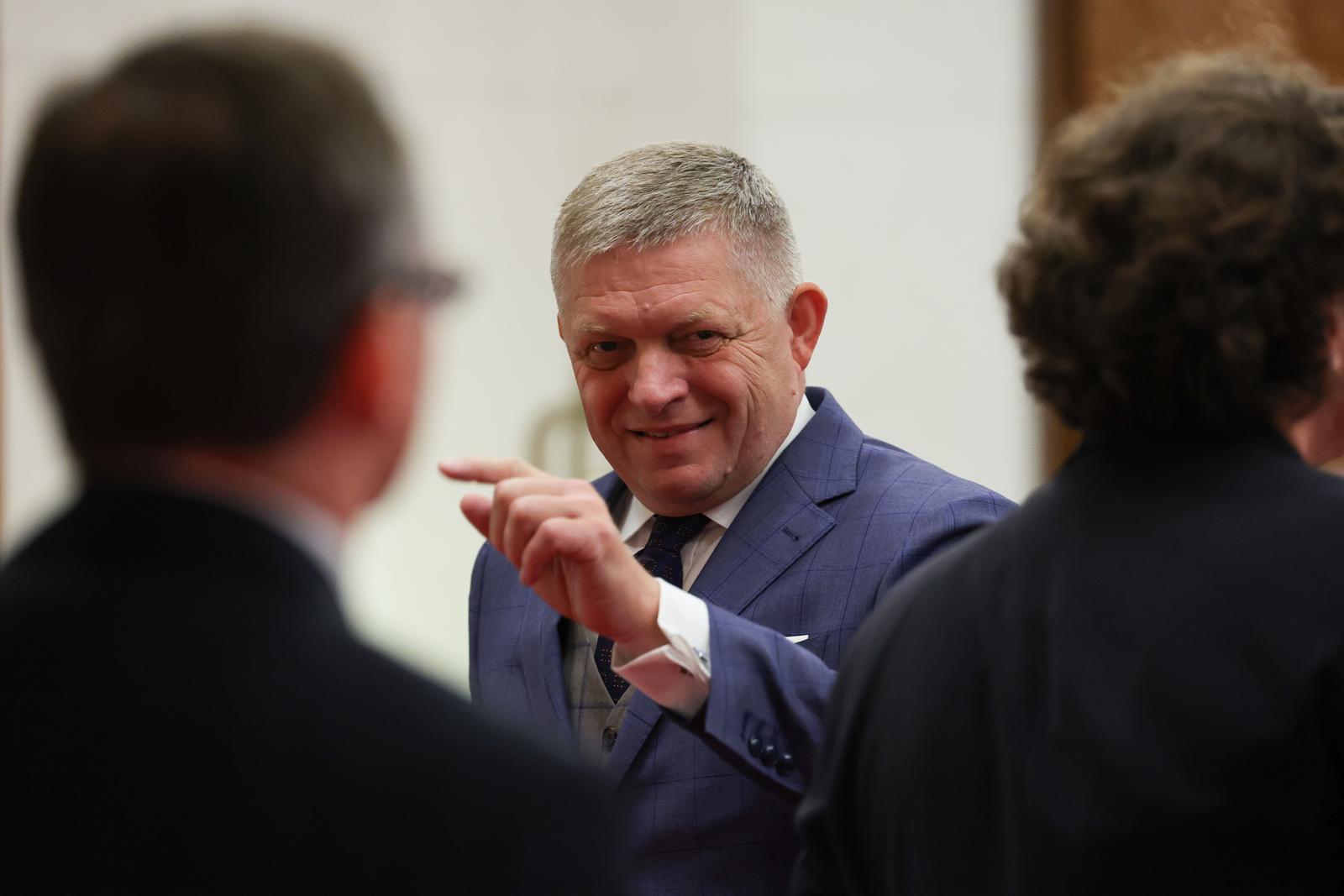 CHINA, BEIJING - SEPTEMBER 2, 2025: Slovakia's Prime Minister Robert Fico is seen during a meeting with Russia's President Putin (not pictured) at the Diaoyutai State Guesthouse. Alexander Kazakov/Russian Presidential Press and Information Office/TASS/Sipa USA Photo: Tass/SIPA USA