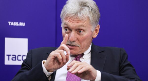 RUSSIA, VLADIVOSTOK - SEPTEMBER 5, 2025: Dmitry Peskov, Press Secretary of the President of Russia, gives an interview to TASS/Sipa USA Russian News Agency during the 2025 Eastern Economic Forum (EEF) at Far Eastern Federal University on Russky Island. Erik Romanenko/TASS/Sipa USA Photo: Tass/SIPA USA