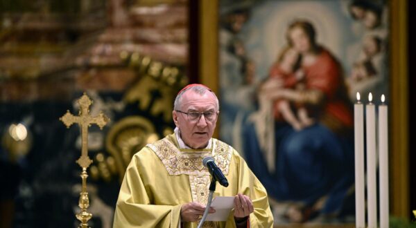 **NO LIBRI** Italy, Rome, Vatican, 2025/5/22 . Cardinal Pietro Parolin  celebrates a mass for episcopal ordination of H.E.nunzio apostolic in Belarus Monsignor Ignatius Ceffalia  at the Vatican Basilica , Photograph by ALESSIA GIULIANI  / Catholic Press Photo (Photo by ALESSIA GIULIANI / ipa-agency.net/IPA/Sipa USA) Photo: IPA/SIPA USA