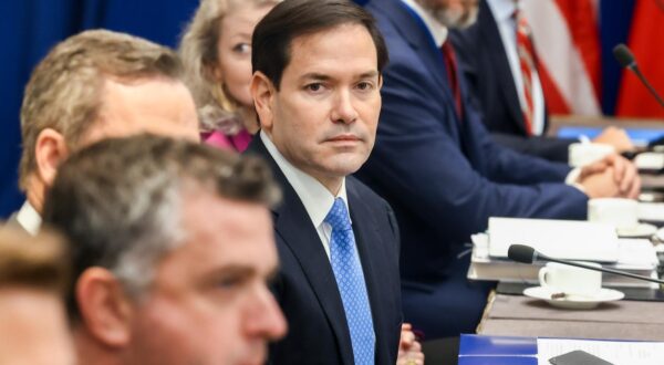 USA, NEW YORK CITY - SEPTEMBER 24, 2025: US Secretary of State Marco Rubio (3rd L) during a meeting with and Russia's Minister of Foreign Affairs Lavrov (not pictured) on the sidelines of the 80th session of the UN General Assembly. Ilya Yermakov/TASS/Sipa USA Photo: Tass/SIPA USA