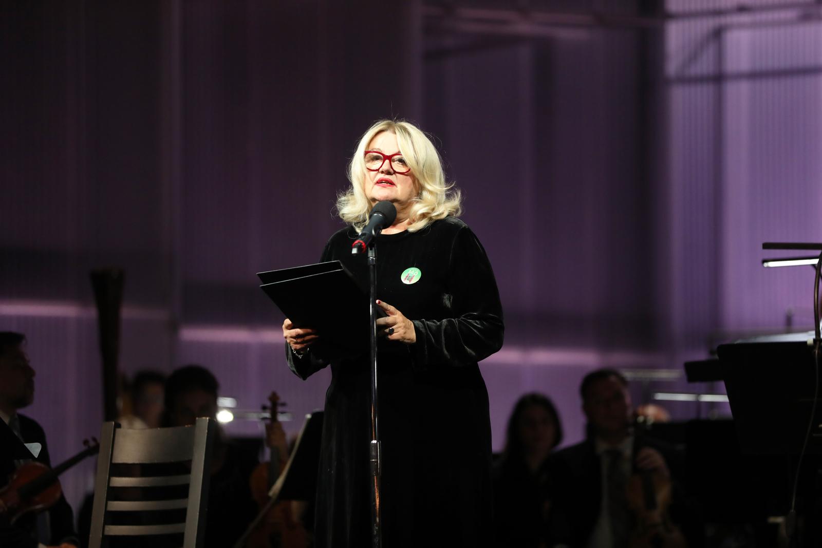 03.10.2025. Rijeka - Svecana proslava 140 godina Hrvatskog narodnog kazaista Ivana pl Zajca. Govorili su: intedantica Dubravka Vrgoc, gradonacelnica Iva Rincic i zupan Ivica Lukanovic. Photo: Goran Kovacic/PIXSELL