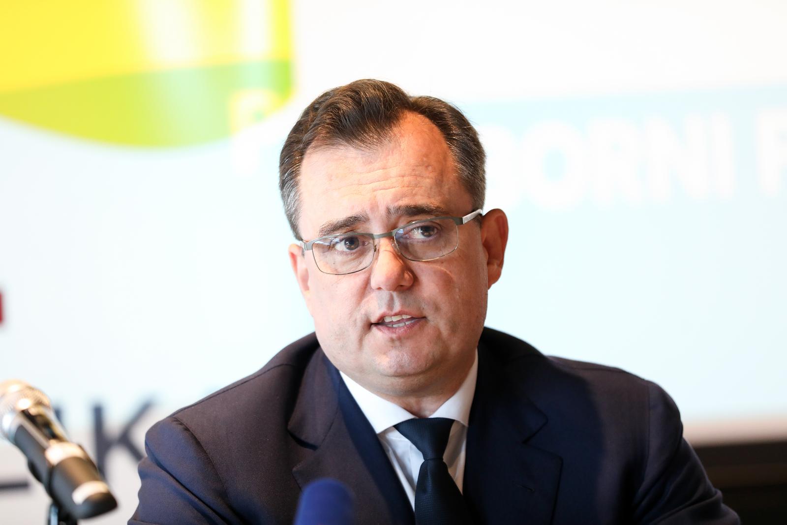 04.04.2024., Zagreb - Predstavljanje koalicijskog predizbornog programa stranaka Fokus i Republika. predsjednik stranke Republika Damir Vandjelic Photo: Emica Elvedji/PIXSELL