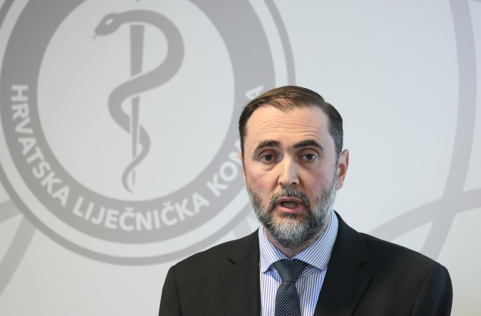 05.05.2025., Zagreb - Predstavljanje istrazivanja Hrvatske lijecnicke komore (HLK): "Studija hrvatskog lijecnistva". predsjednik Hrvatske lijecnicke komore Kresimir Luetic Photo: Robert Anic/PIXSELL
