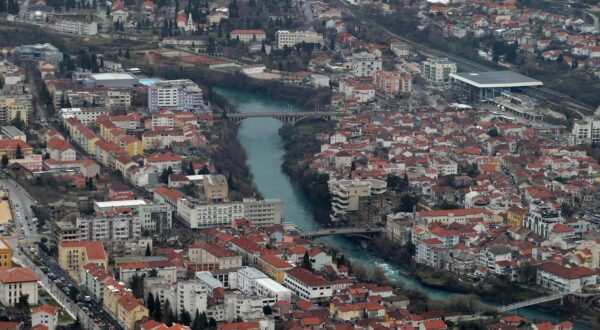 06.03.2018., Mostar - Panoramski pogled na Mostar. "nPhoto: Ivo Cagalj/PIXSELL