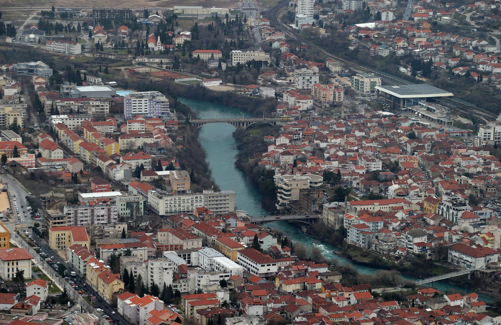 06.03.2018., Mostar - Panoramski pogled na Mostar. "nPhoto: Ivo Cagalj/PIXSELL