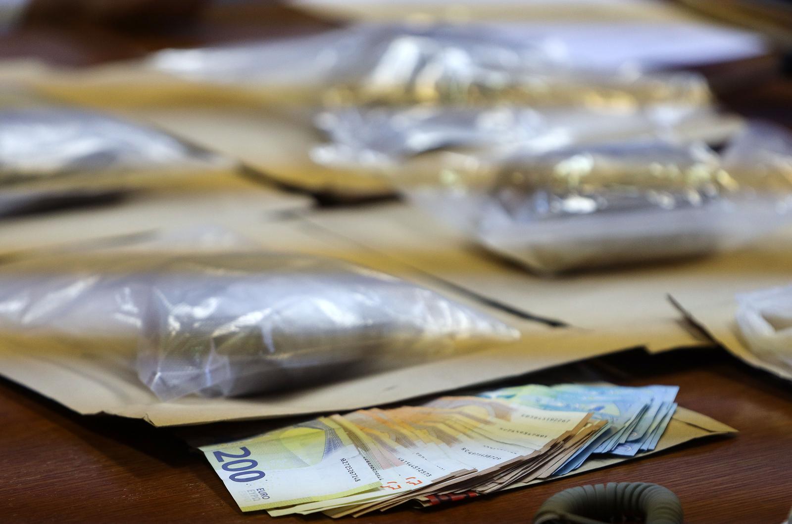 09.06.2023., Zadar - Policijska uprava Zadarska odrzala je konferenciju o zapljeni heroina, kokaina i amfetamina.  Photo: Sime Zelic/PIXSELL