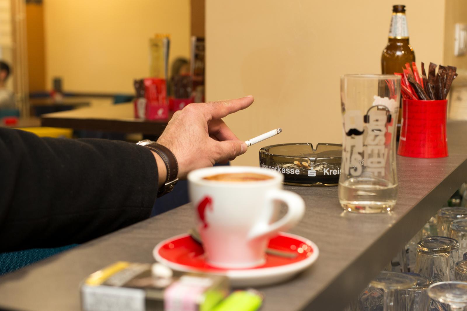 Čaše i šalice u kafiću 10.01.2019., Osijek - Salice, tanjurici i case u kaficurPhoto: Dubravka Petric/PIXSELL