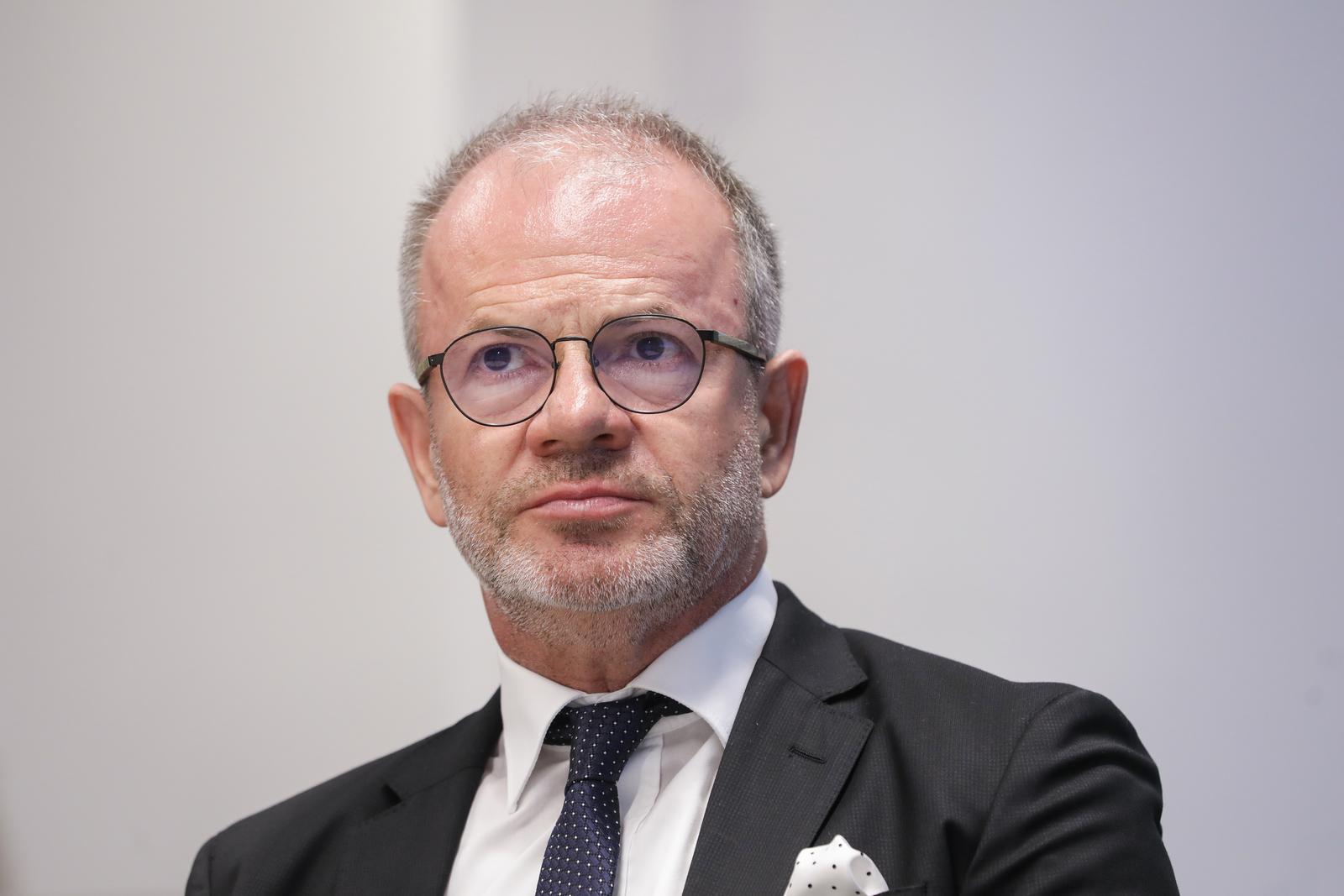 15.09.2021., Zagreb - Hrvatska udruga poslodavaca organizirala je skup o mogucnostima financiranja projekata iz EU fondova za tvrtke iz drvne i papirne industrije. Predsjednik HUP - Udruge drvne i papirne industrije Ivic Pasalic. Photo: Robert Anic/PIXSELL