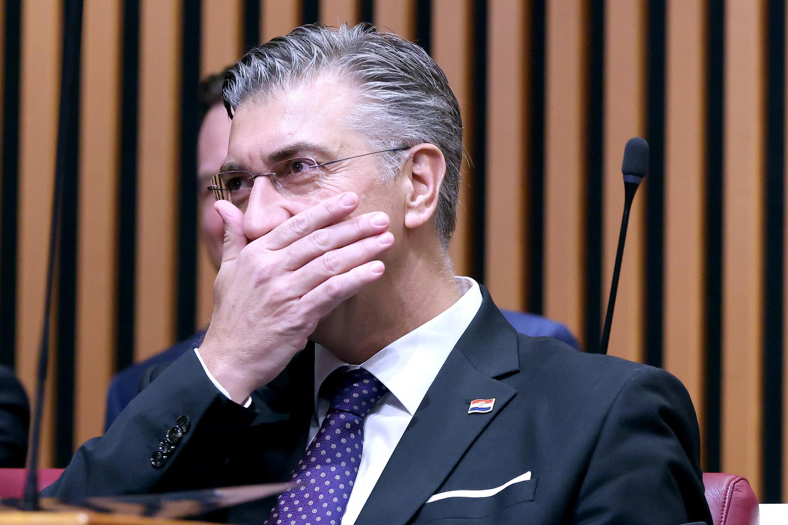 15.10.2025., Zagreb - Sabor je 7. sjednicu nastavio raspravom o Godisnjem izvjescu Vlade Republike Hrvatske koje podnosi predsjednik Vlade Andrej Plenkovic. Photo: Patrik Macek/PIXSELL