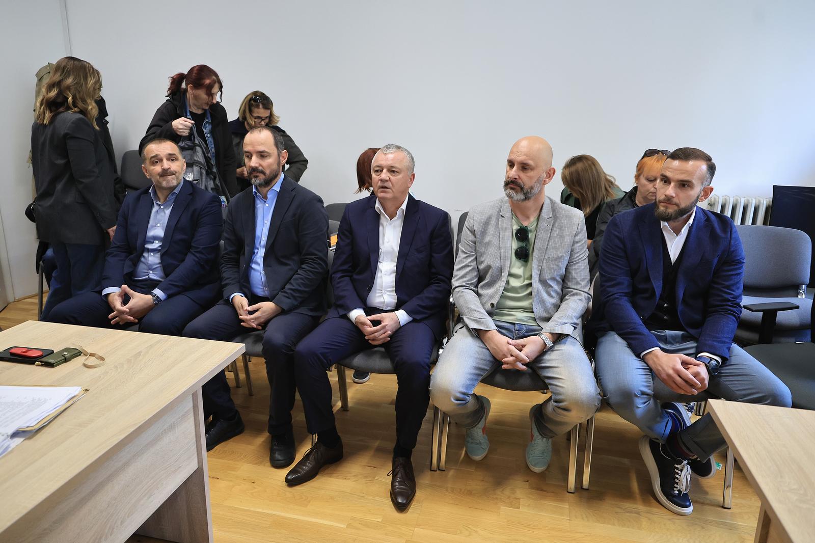 17.10.2025., Zagreb - Pocetak (iz drugog pokusaja) sudjenja u aferi Po babi i stricevima. Optuzeni su bivsi ministri Darko Horvat, Tomislav Tolusic, Boris Milosevic i Josip Aladrovic te gradonacelnik Zupanje Damir Juzbasic.  Photo: Marko Prpic/PIXSELL