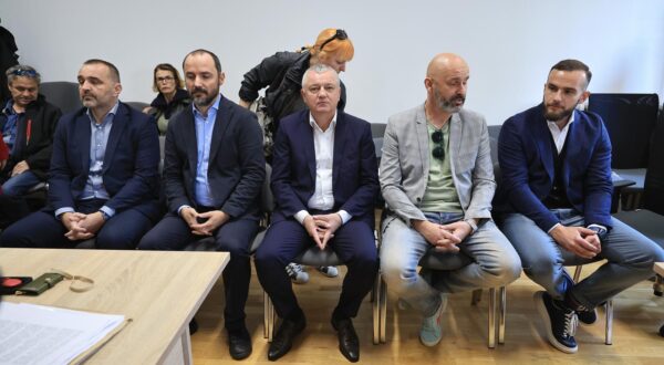 17.10.2025., Zagreb - Pocetak (iz drugog pokusaja) sudjenja u aferi Po babi i stricevima. Optuzeni su bivsi ministri Darko Horvat, Tomislav Tolusic, Boris Milosevic i Josip Aladrovic te gradonacelnik Zupanje Damir Juzbasic.  Photo: Marko Prpic/PIXSELL