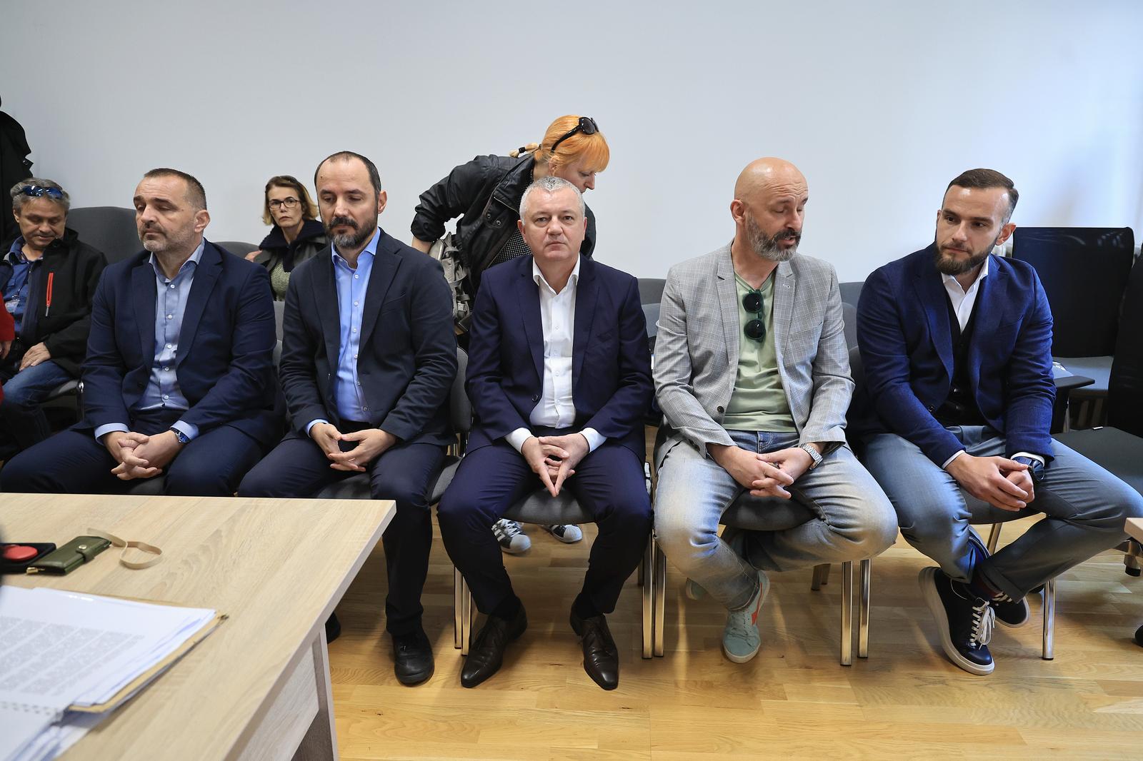 17.10.2025., Zagreb - Pocetak (iz drugog pokusaja) sudjenja u aferi Po babi i stricevima. Optuzeni su bivsi ministri Darko Horvat, Tomislav Tolusic, Boris Milosevic i Josip Aladrovic te gradonacelnik Zupanje Damir Juzbasic.  Photo: Marko Prpic/PIXSELL