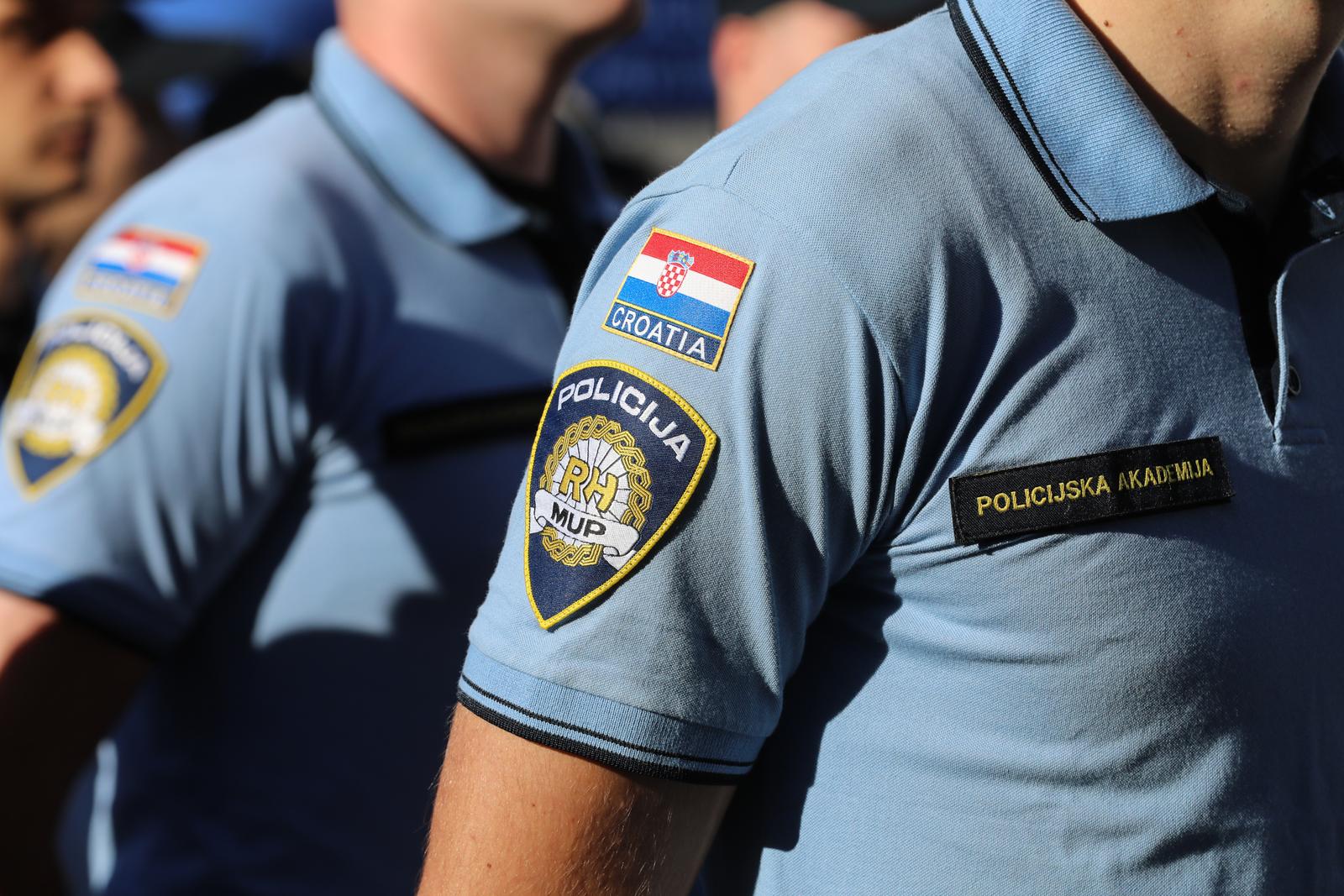 19.09.2025., Zagreb - Na Policijskoj akademiji "Prvi hrvatski redarstvenik" odrzana je svecana prisega polaznika 20. narastaja Programa srednjoskolskog obrazovanja odraslih za zanimanje policajac/policajka. Photo: Robert Anic/PIXSELL