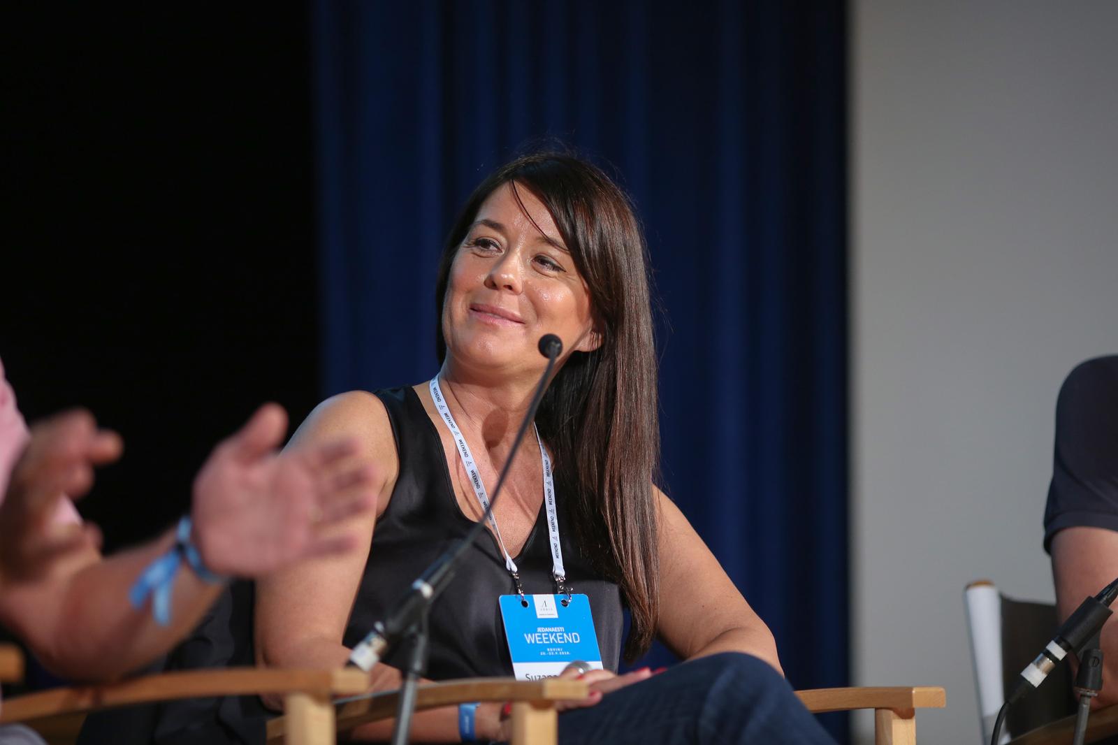 Rovinj: Weekend Media Festival, panel West Wing - Kako savjetovati predsjednika 22.09.2018., Rovinj - 11. Weekend Media Festival. Panel West Wing - Kako savjetovati predsjednika. Suzana Vasiljevic. rPhoto: Luka Stanzl/PIXSELL