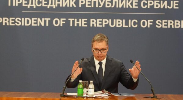 24, August, 2025, Belgrade - At the Palace of Serbia, the President of the Republic of Serbia presented a new package of economic measures to improve the living standards of citizens. Aleksandar Vucic. Photo: Antonio Ahel/ATAImages

24, avgust 2025, Beograd - U Palati Srbija novi paket ekonomskih mera za poboljsanje zivotnog standarda gradjana predstavio je predsednik Republike Srbije Aleksandar Vucic. Photo: Antonio Ahel/ATAImages Photo: Antonio Ahel/ATAImages/PIXSELL