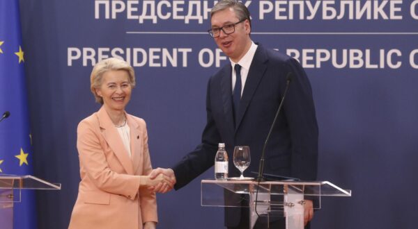 Ursula von der Leyen i Aleksandar Vučić
