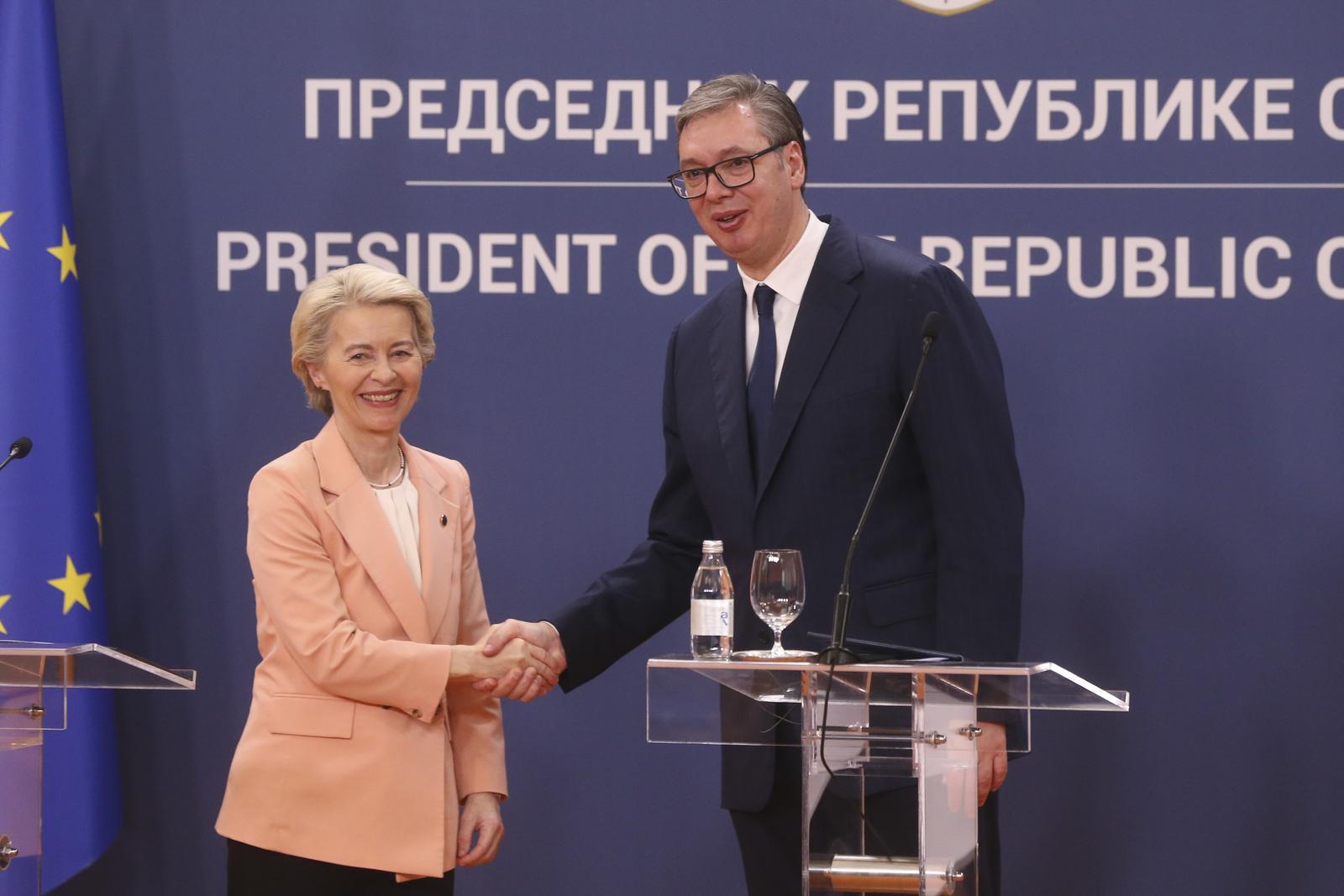 Ursula von der Leyen i Aleksandar Vučić